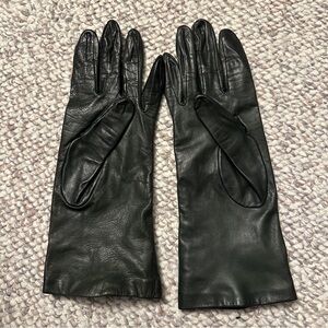 Grandoe forest/hunter green leather gloves